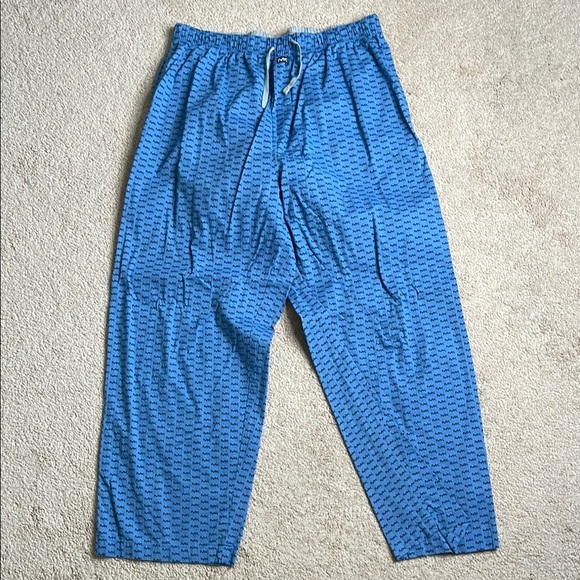 Michael Kors Blue Patterned Men's Lounge Pants - Picture 2 of 4